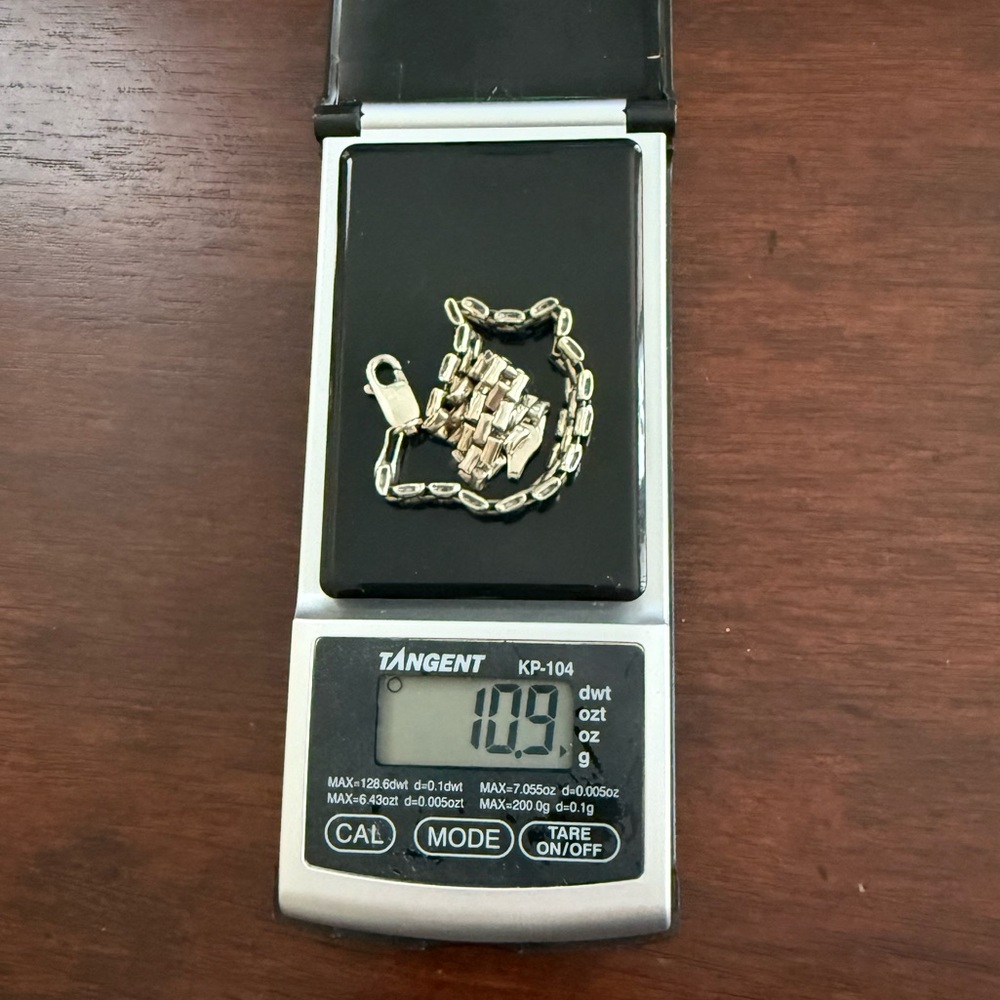 Solid Sterling Silver Weave Bracelet - image 5